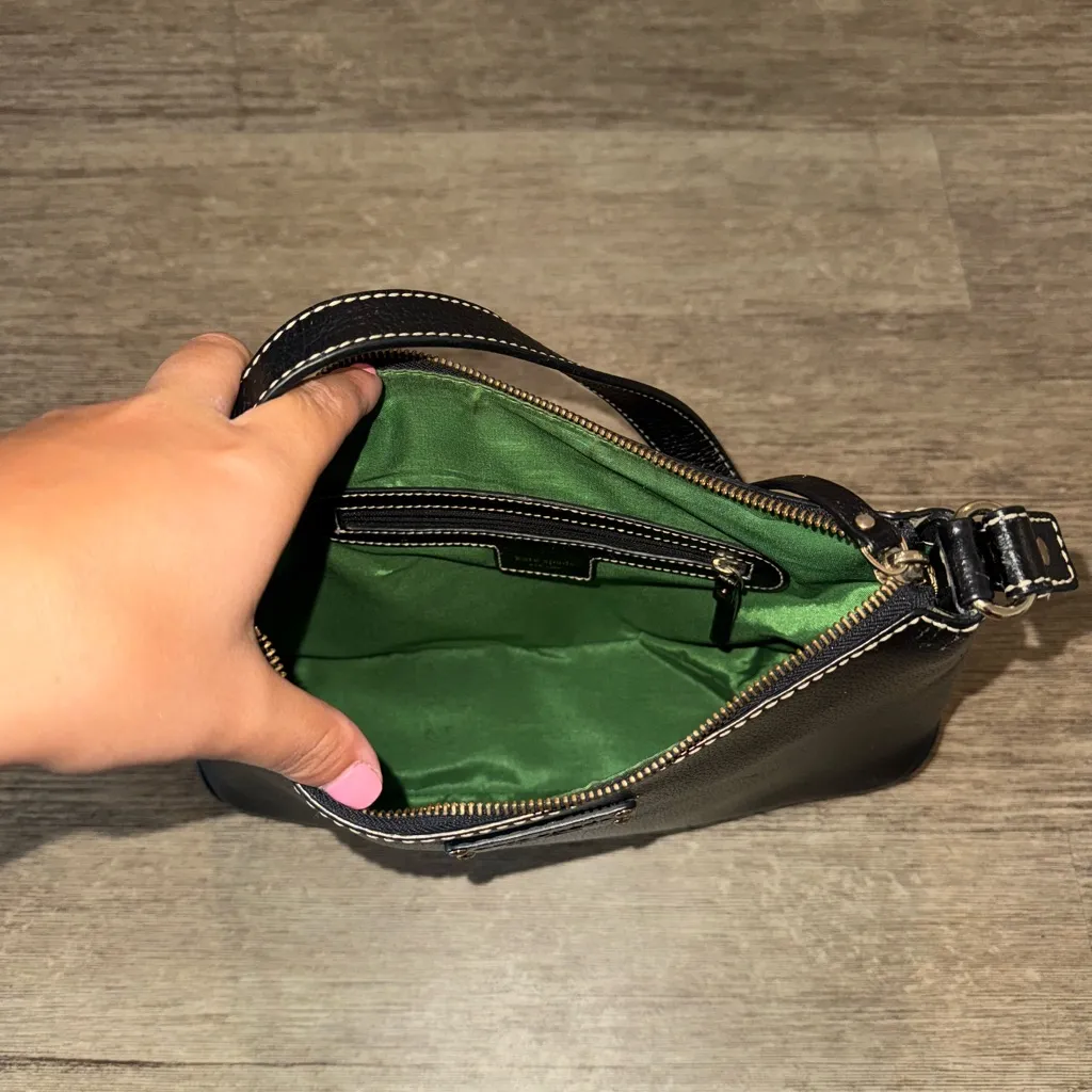 Kate Spade Black Pebble Leather Hobo Shoulder Bag - Image 5