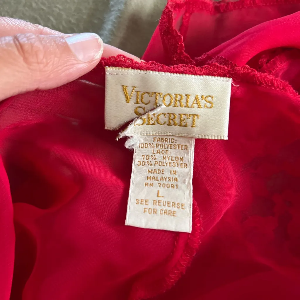 Vintage Victoria’s Secret Gold Label 90s Bodysuit Lingerie beaded lace - Image 5