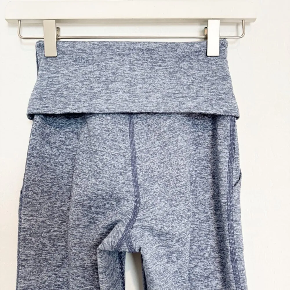 Aerie Offline The Hugger Flare Leg Foldover Yoga Loungewear Pants‎ Blue Size XS - Image 9