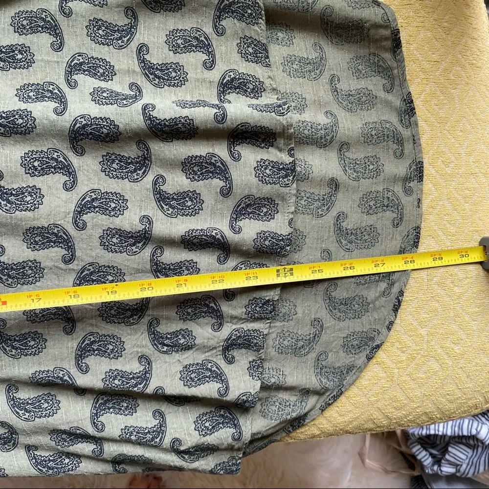 Pink Republic Sage Green Paisley Blouse - Image 8