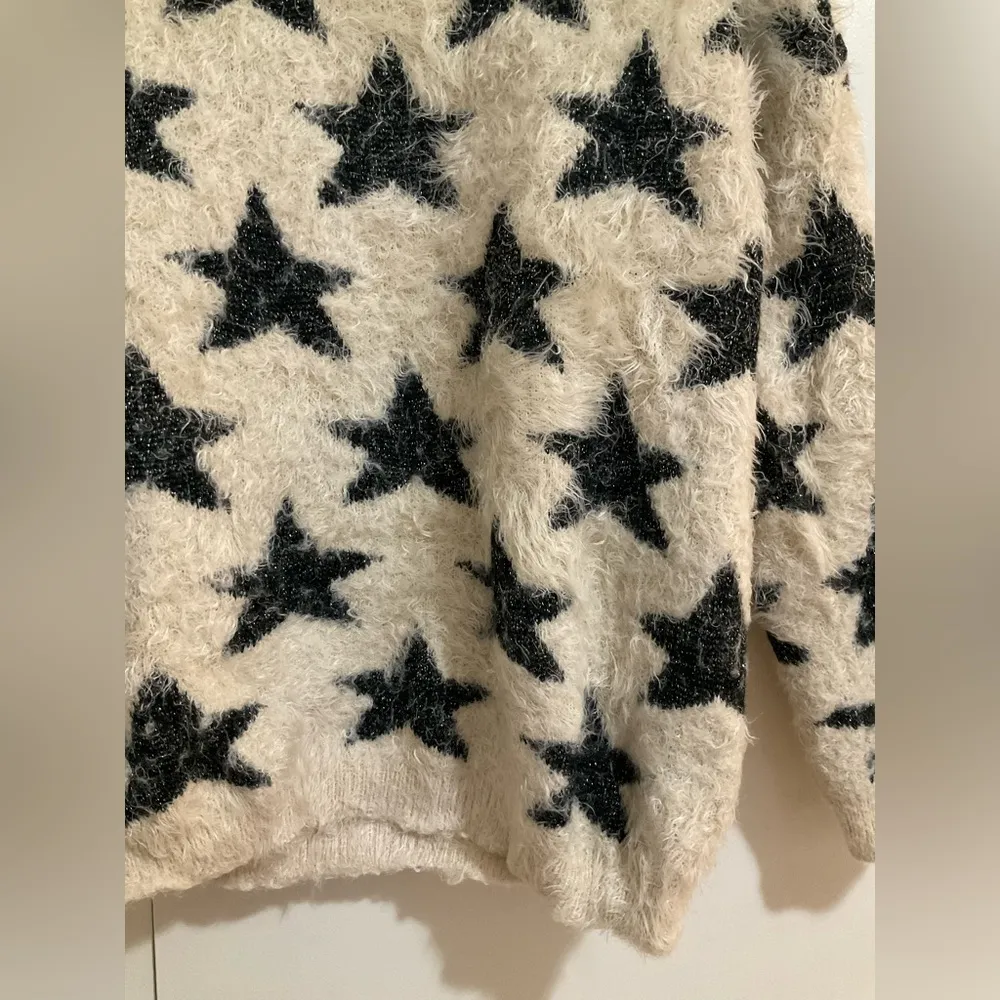 Shaggy Metallic Star Sweater - Image 2
