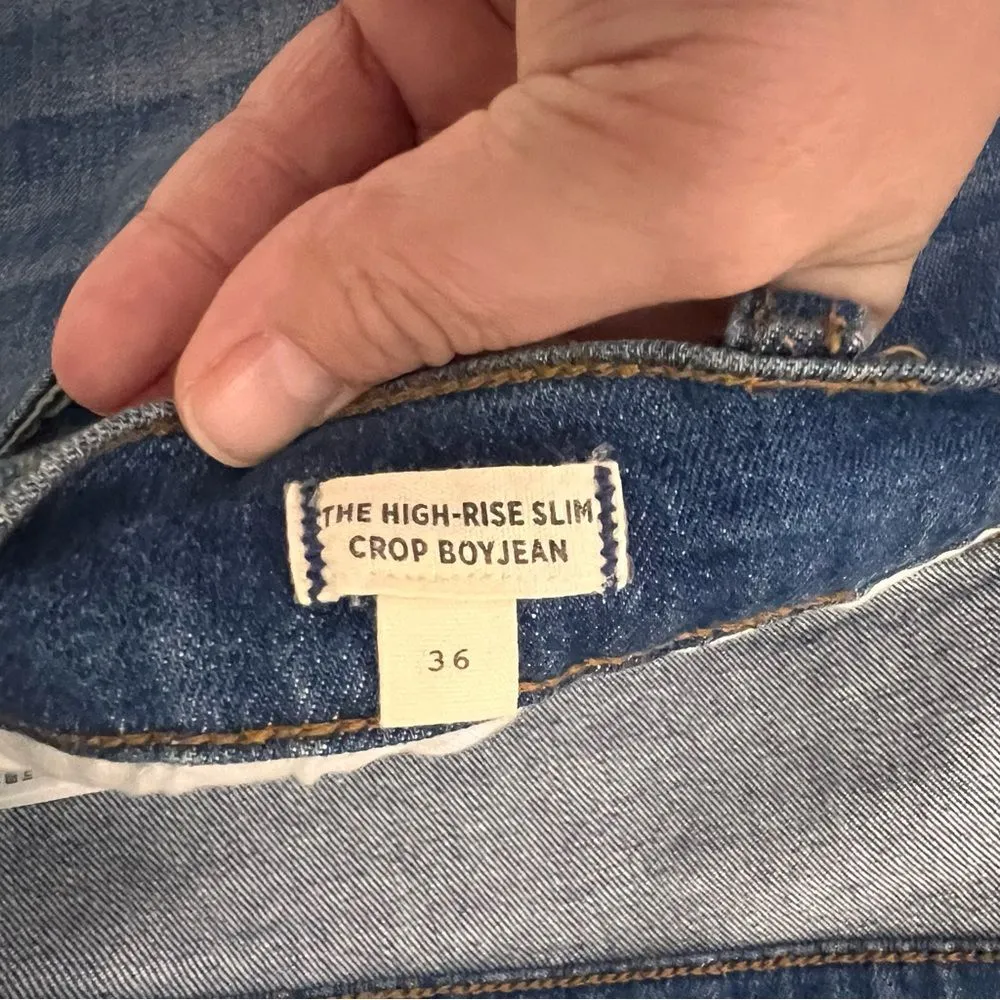 Madewell High Rise Slim Crop Boyjean G1* - Image 5