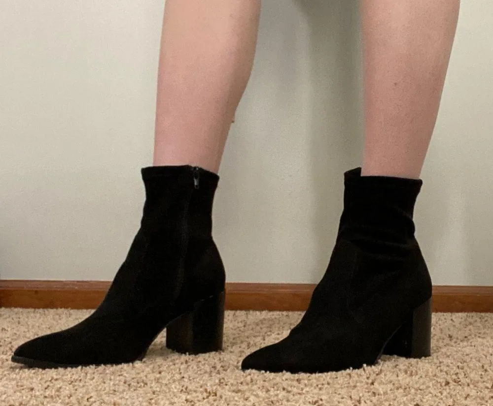 Suede Ankle Booties - Image 2