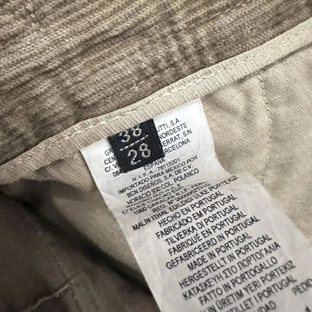 MASSIMO DUTTI Blazer And Skirt Set 2 Button Corduroy Jacket  Brown - Image 6