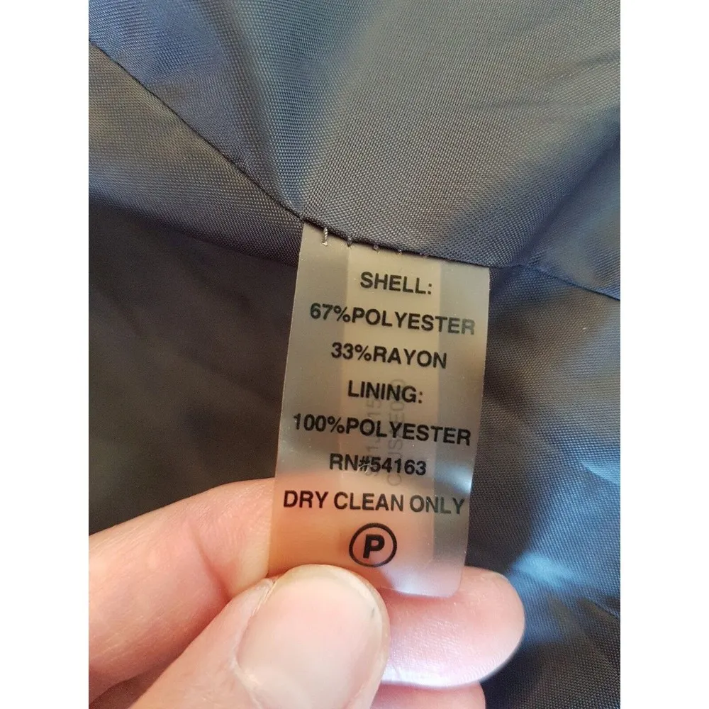 Calvin Klein Womens Blazer Jacket XS Pinstripe Career Work Wear Office Business - Image 9