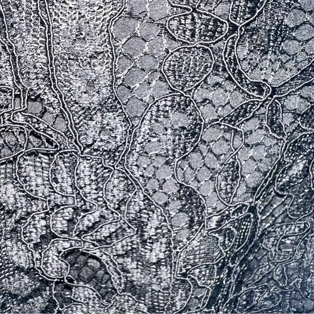 Nanette Nanette Lepore Very Black "Spring Bloom" Knee Length Floral Lace Dress-2 - Image 8