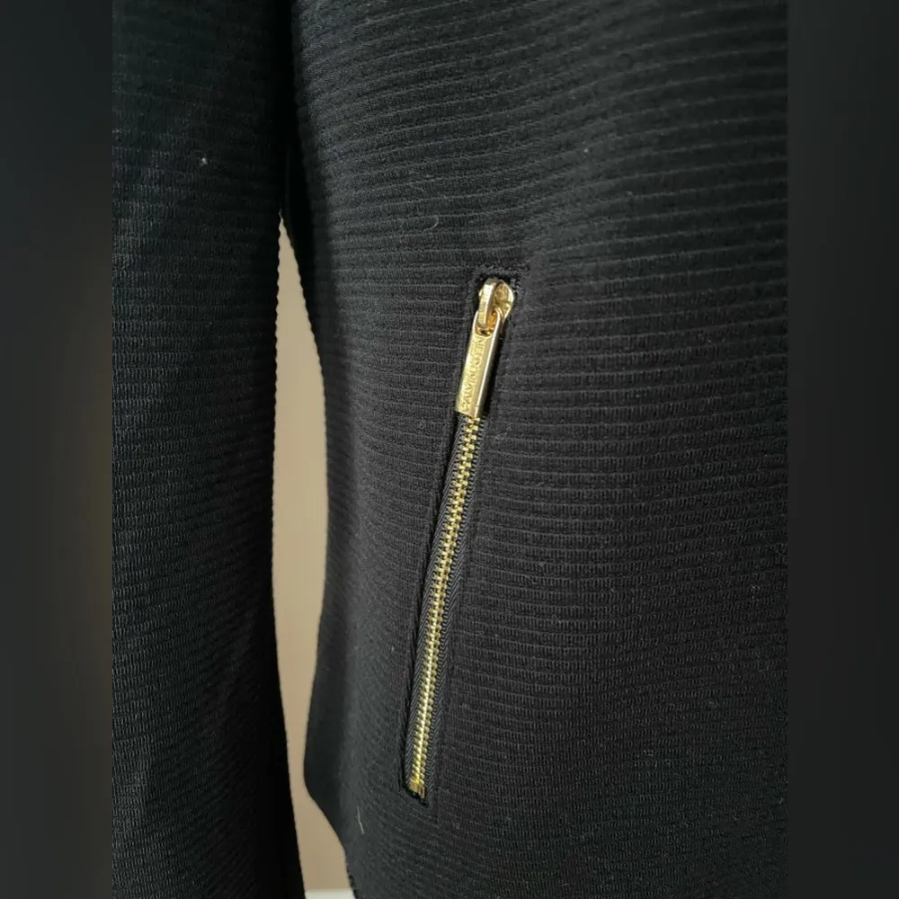 Calvin Klein Jacket in Black with Fold Front NWT - Image 8