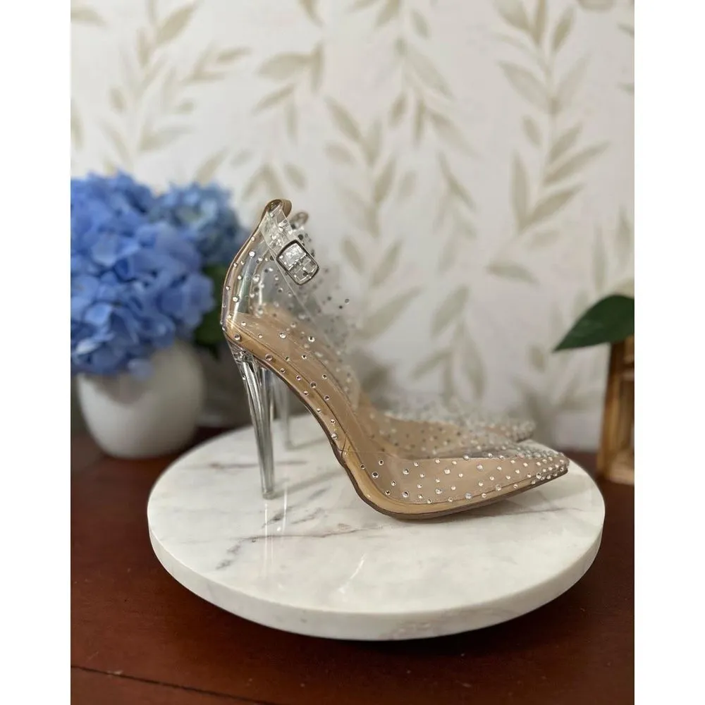 NWT Sparkly Party Heels Gold Size 7 - Image 7