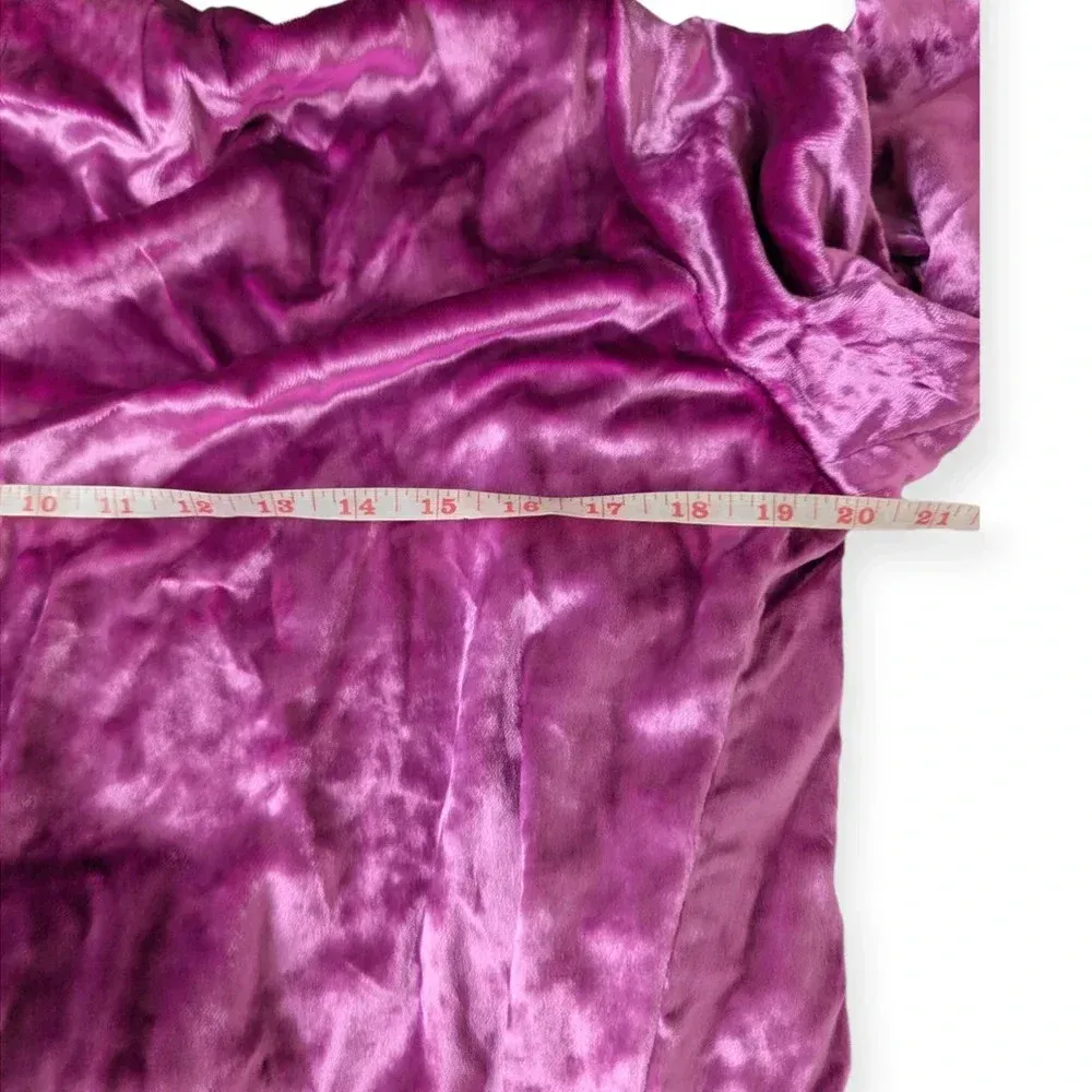 The Attico Velvet Wrap Dress Black Pink Size X - Image 12