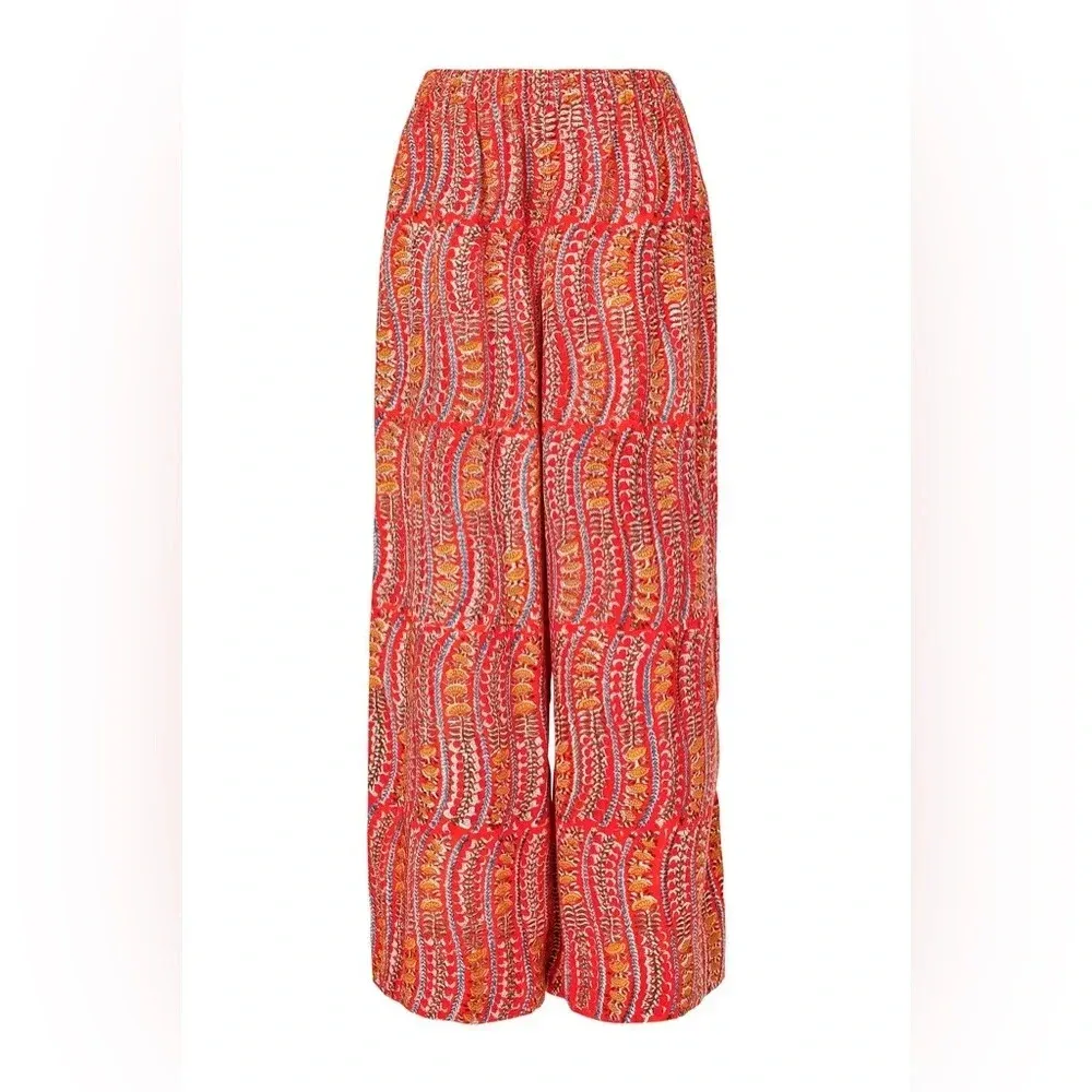 Alix Of Bohemia Women's Natalie Orange Pant, size XL‎ wide leg Red - Image 2