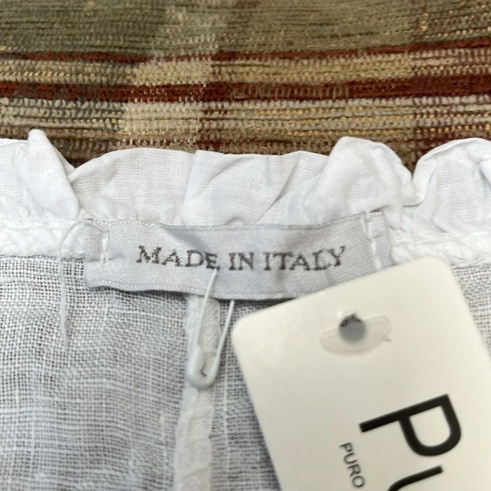 Adorable 100% linen top from Italy Size L - Image 3