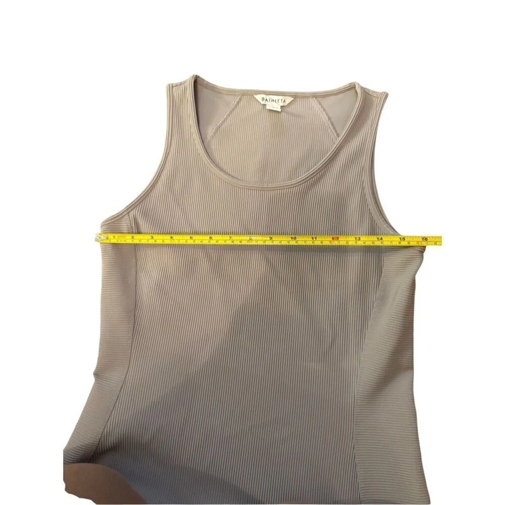 Athleta Pacifica Sleeveless Ribbed Midi Dress Women Sz Medium Lilac Purple Activ - Image 5