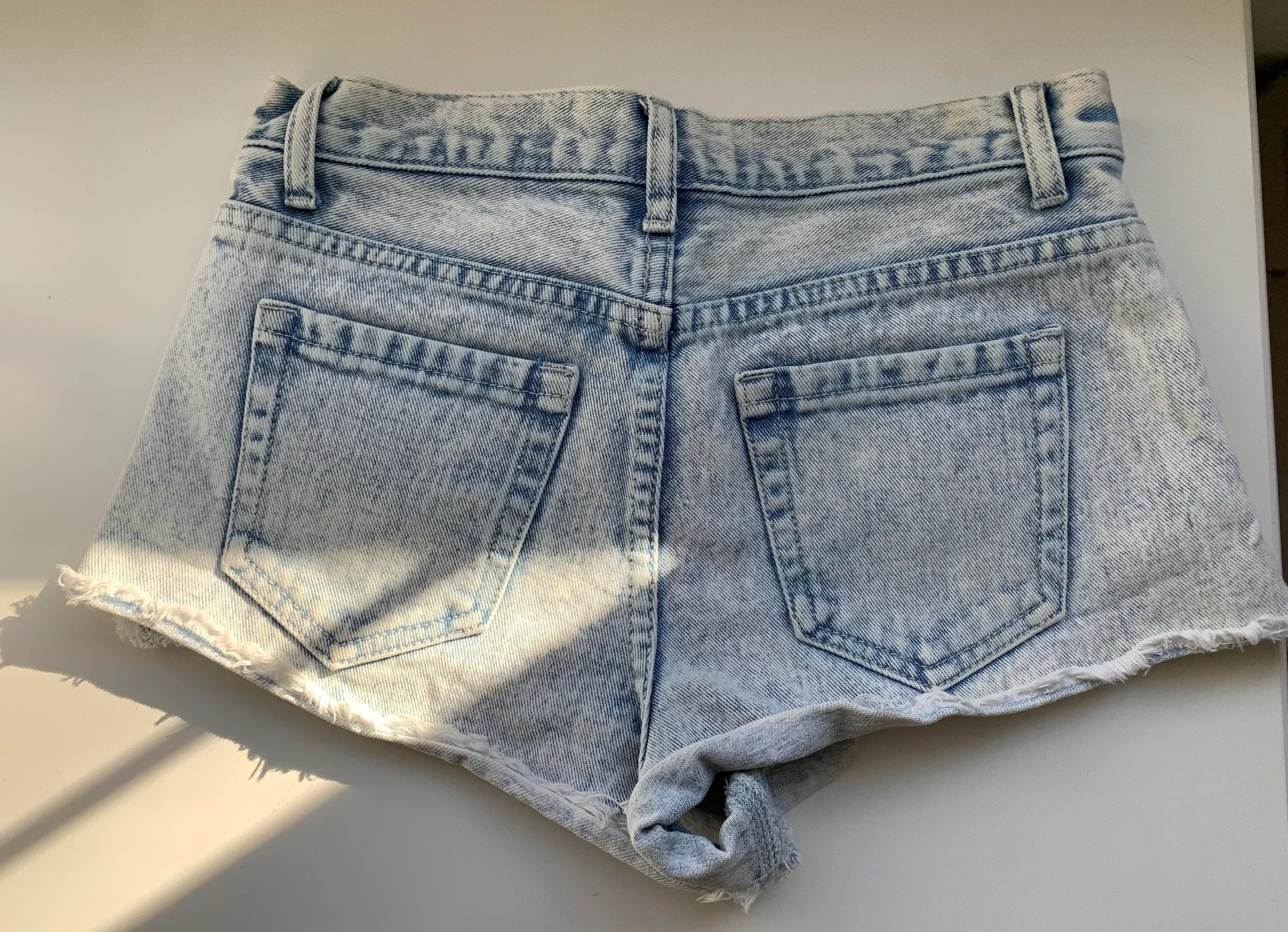 Light Wash Jean Shorts - Image 3