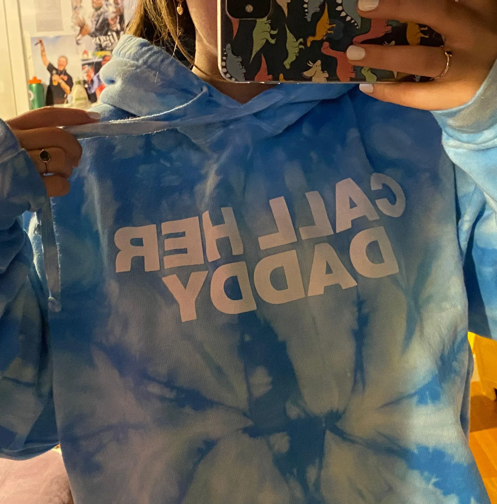Call Her Daddy Blue Sweatshirt Size XL - Image 3