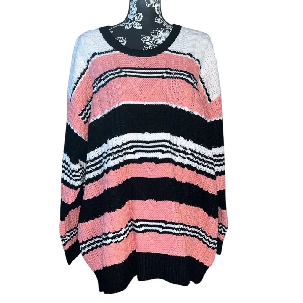 Torrid Cable Pullover Tie Back Tunic Sweater - Image 3