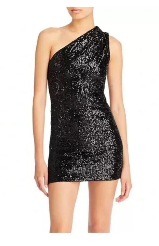 Generation Love Lucette One Shoulder Mini Sequin Dress size XS - Image 6