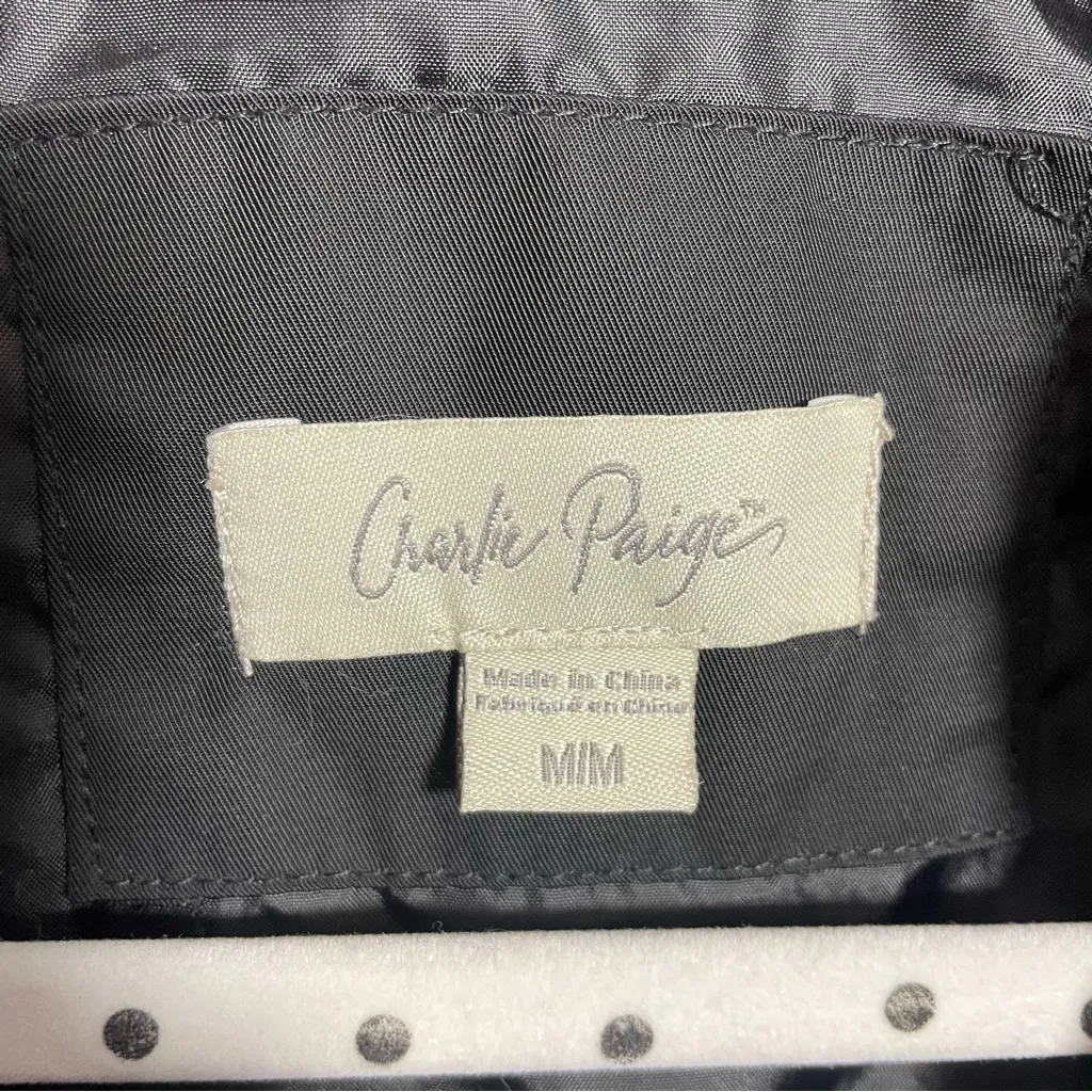 Charlie Paige Zip Vest Buffalo plaid Checkered black red quilted puffer - Image 7