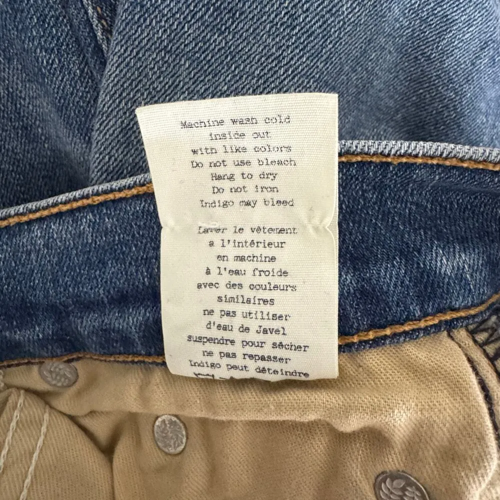 Rag & Bone Olana High Rise Skinny Ankle Jeans Size 25 Colorblock Knee Patchwork - Image 11