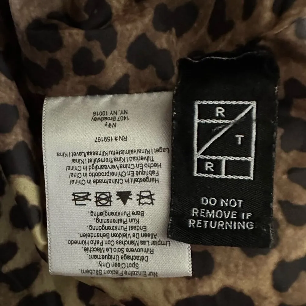 MILLY Black Faux Leather Puffer Jacket - Image 12