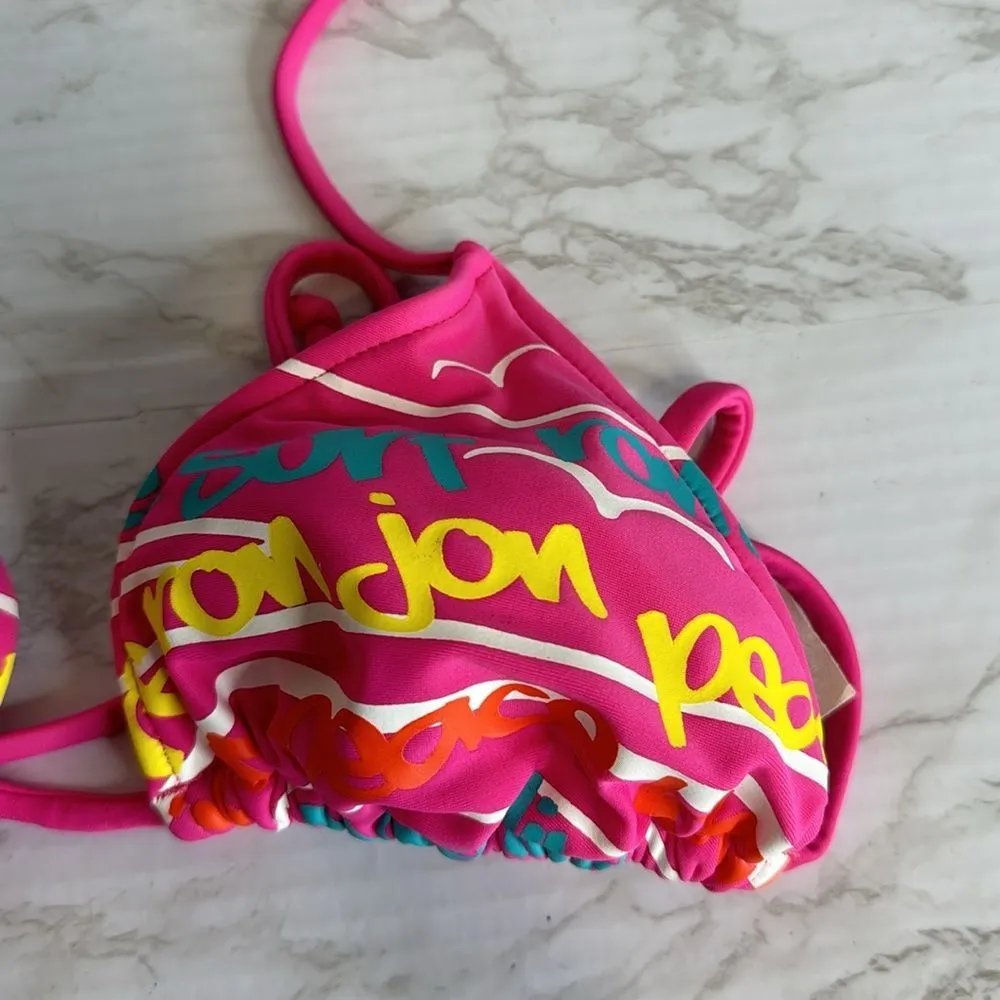 Y2K Ron Jon swim bikini top outdoors swimming beach spring vacation - Image 2