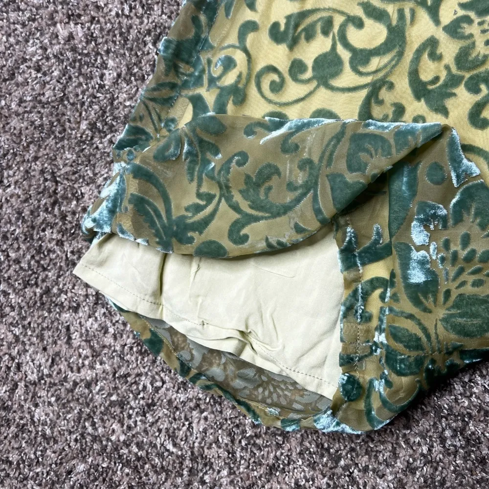 Urban Outfitters UO velour burnout flare pants size 4 - Image 8