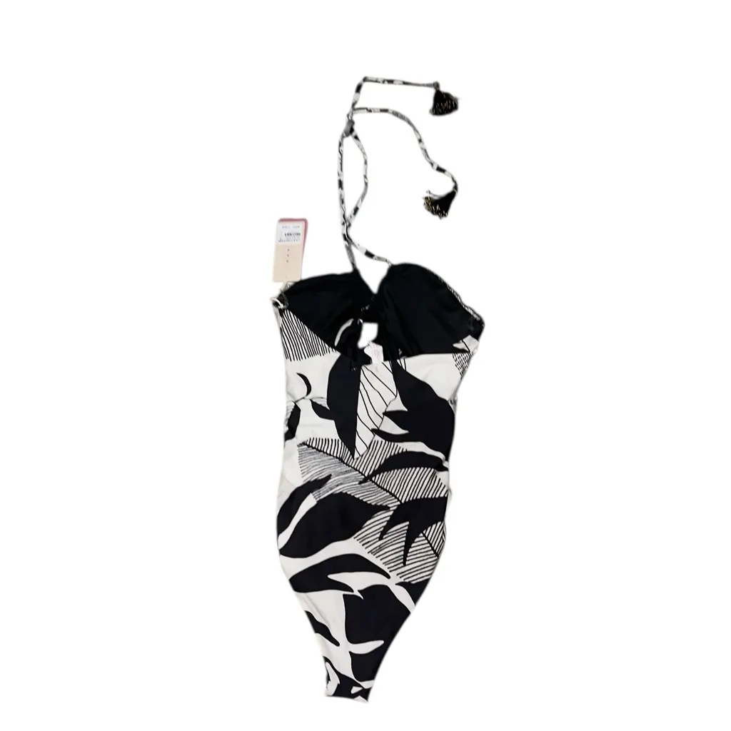 NWT $168 cosita linda beachwear strappy one piecemoderate fit swimsuit L Black Size L - Image 4