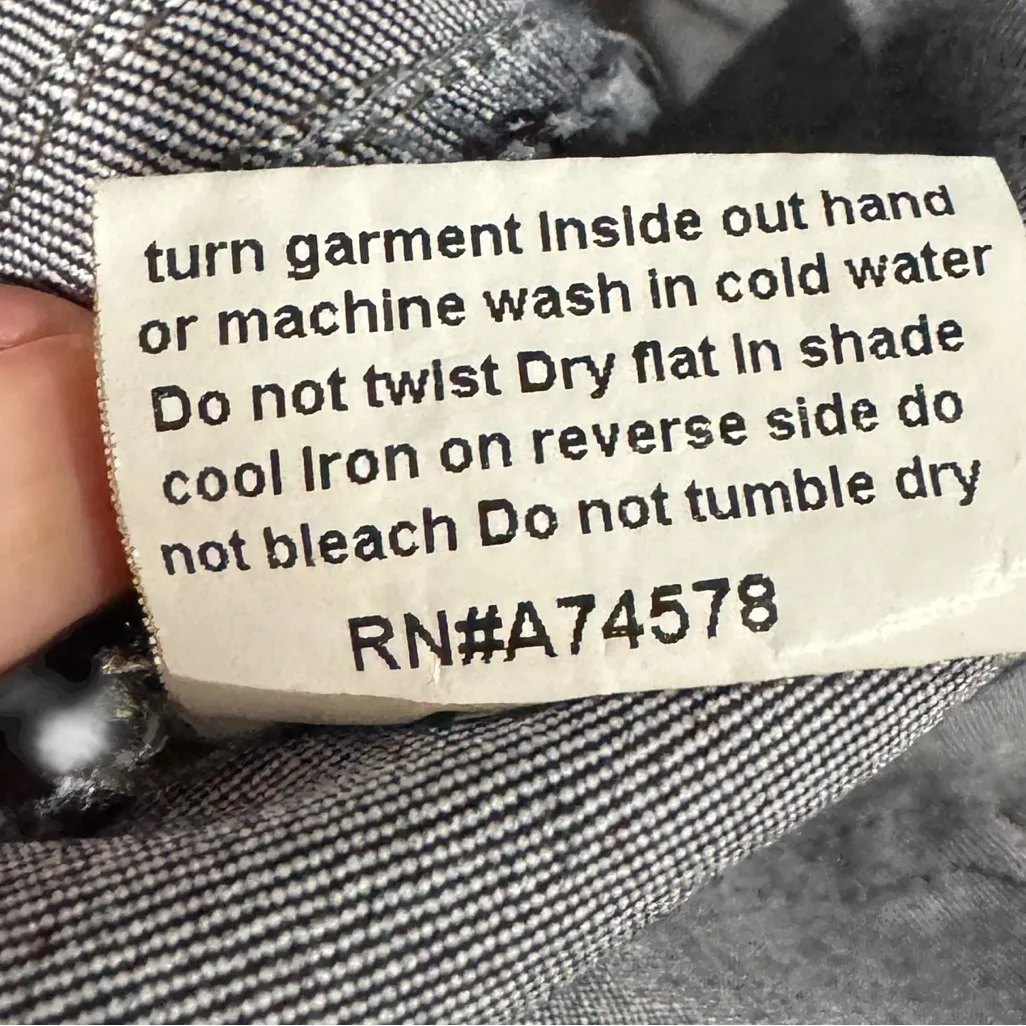 CACHE BROWN BLUE COATED FLARED JEANS SZ 10 - Image 8