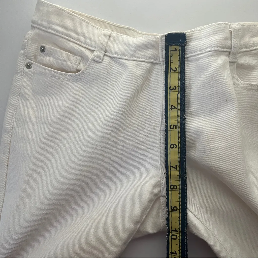 Joe Fresh Women's Straight Leg White Jeans - Image 8