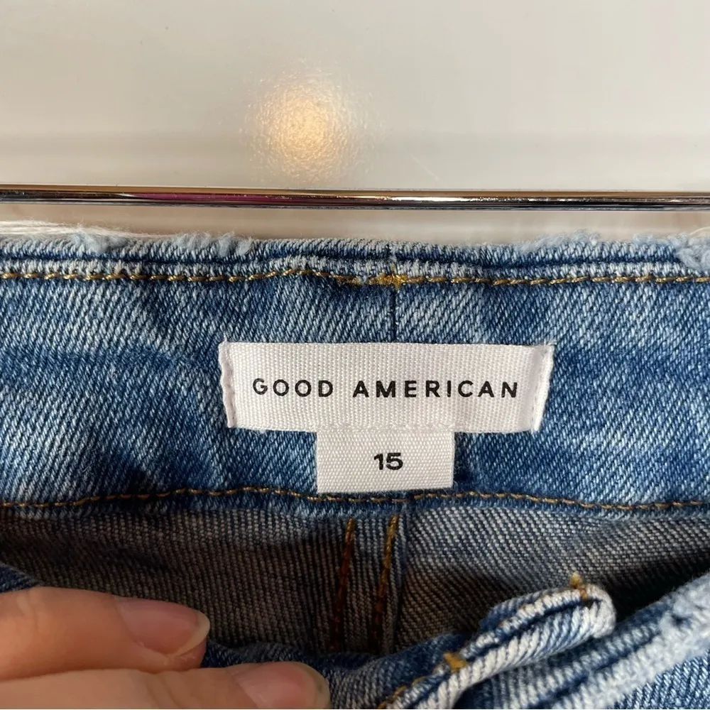 Good American Good Classic Boot Cut Jeans Size 15 - Image 7