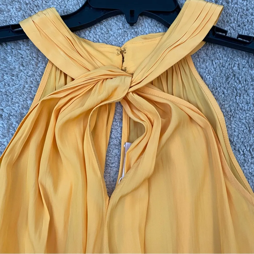 Ramy Brook Lucy Halter Top Radiant Yellow XL - Image 8