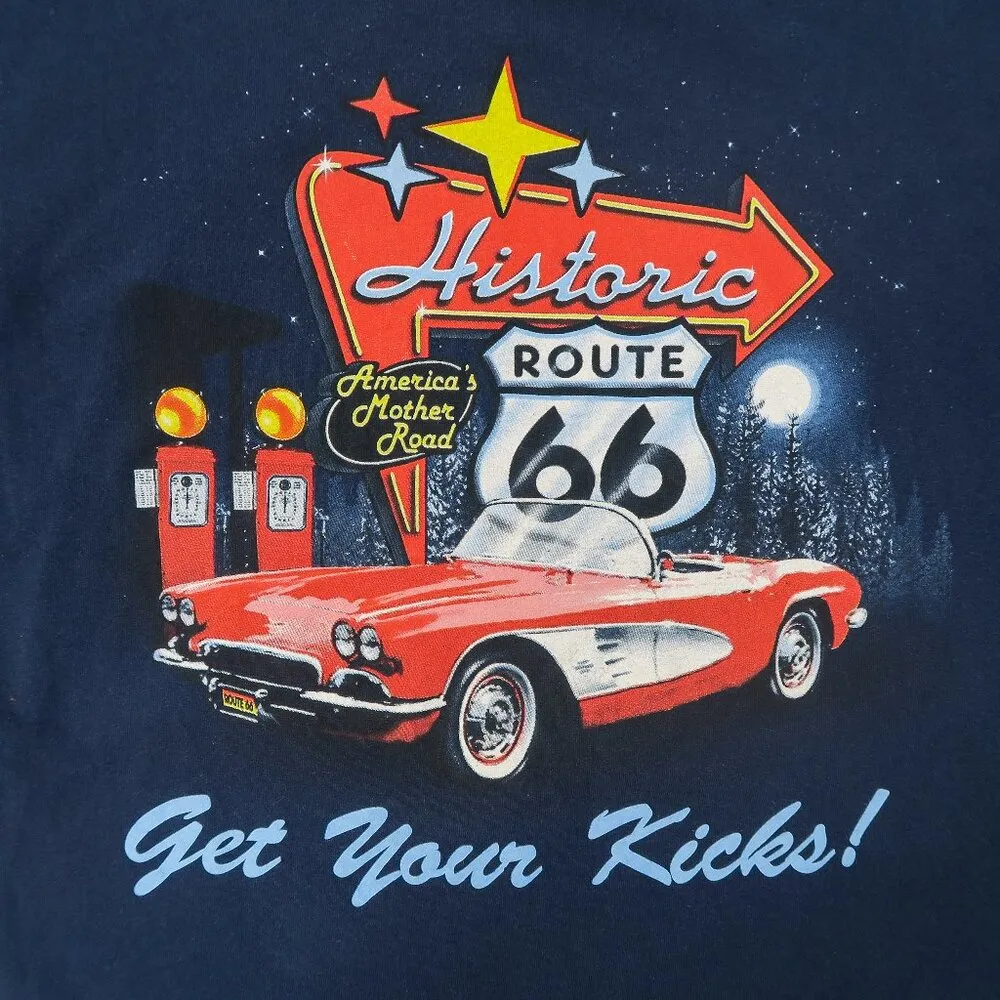 Get Your Kicks Route 66 Classic Car Shirt - Image 3