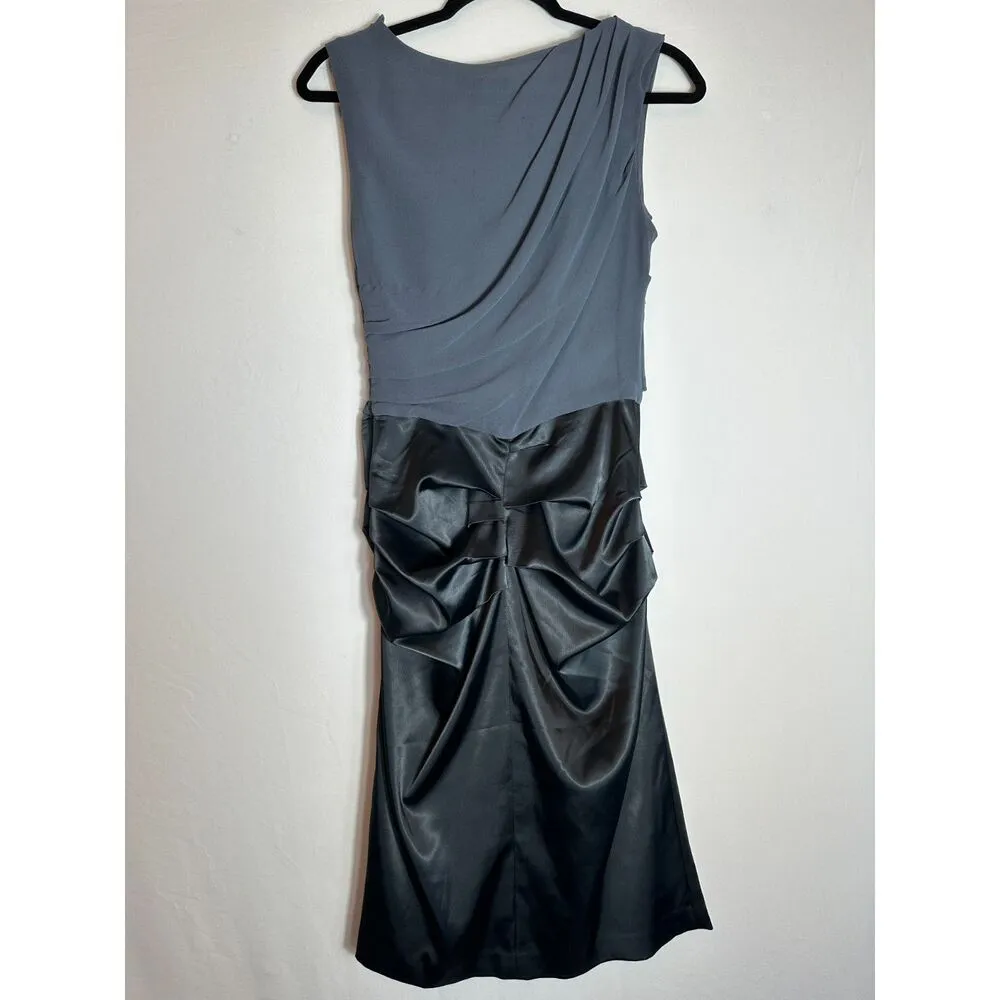 Sophisticated The Limited Event Black and Blue Dress Size 4 - Image 4