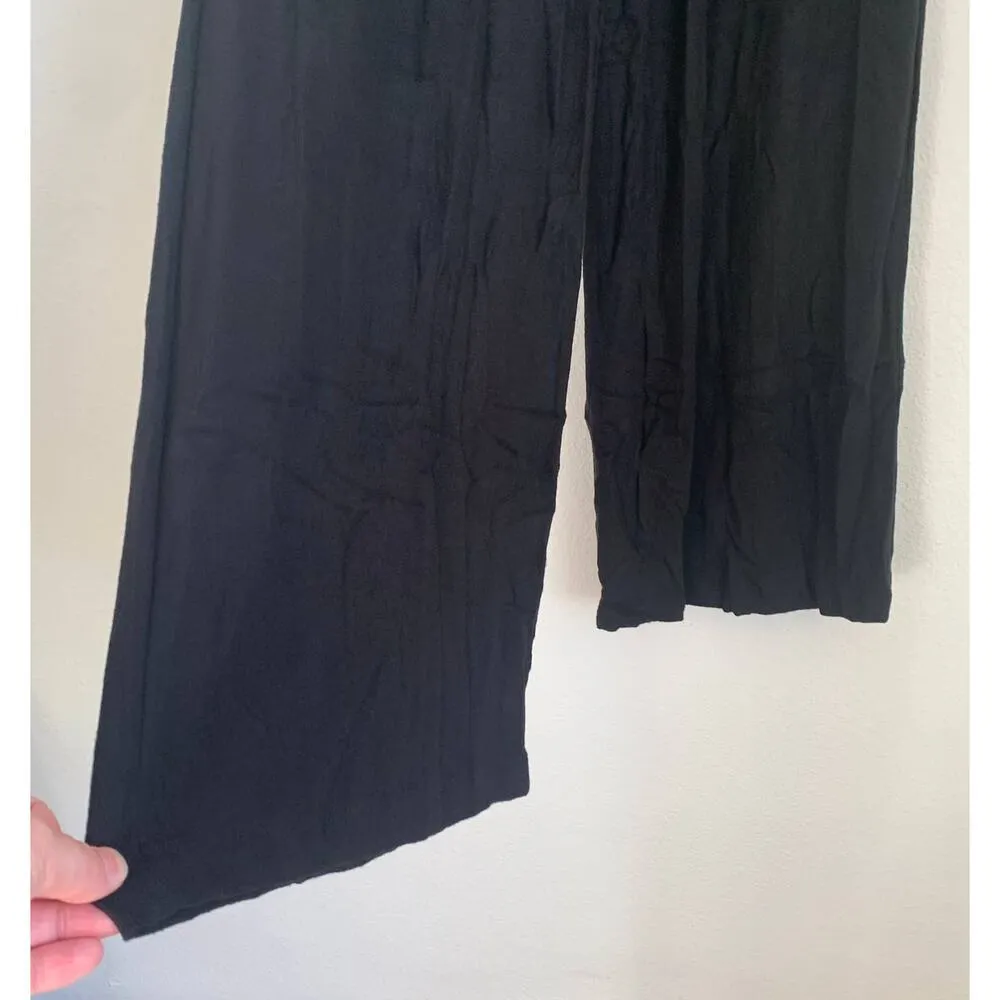NWT Lulu's Drawstring Flare Lounge Pants in Black - Image 5