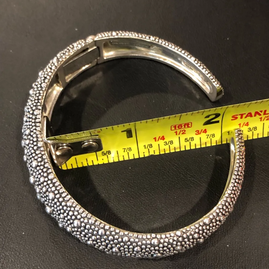 MICHAEL DAWKINS Starry Night Caviar Beaded Sterling Silver Cuff Bracelet - Image 14