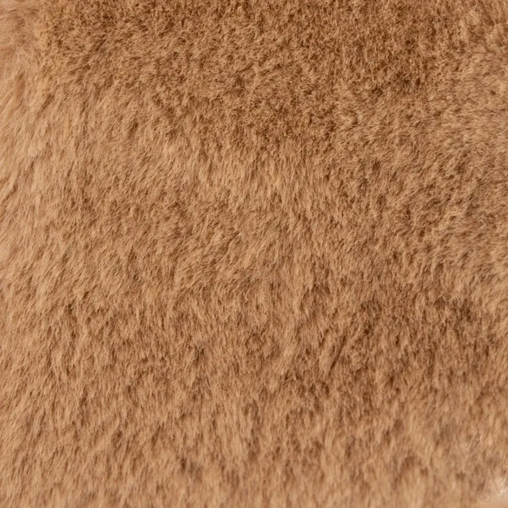 NEW Muk Luks Kirstey Faux Fur Slide Platform Slides in Irish Cream Size Medium - Image 8