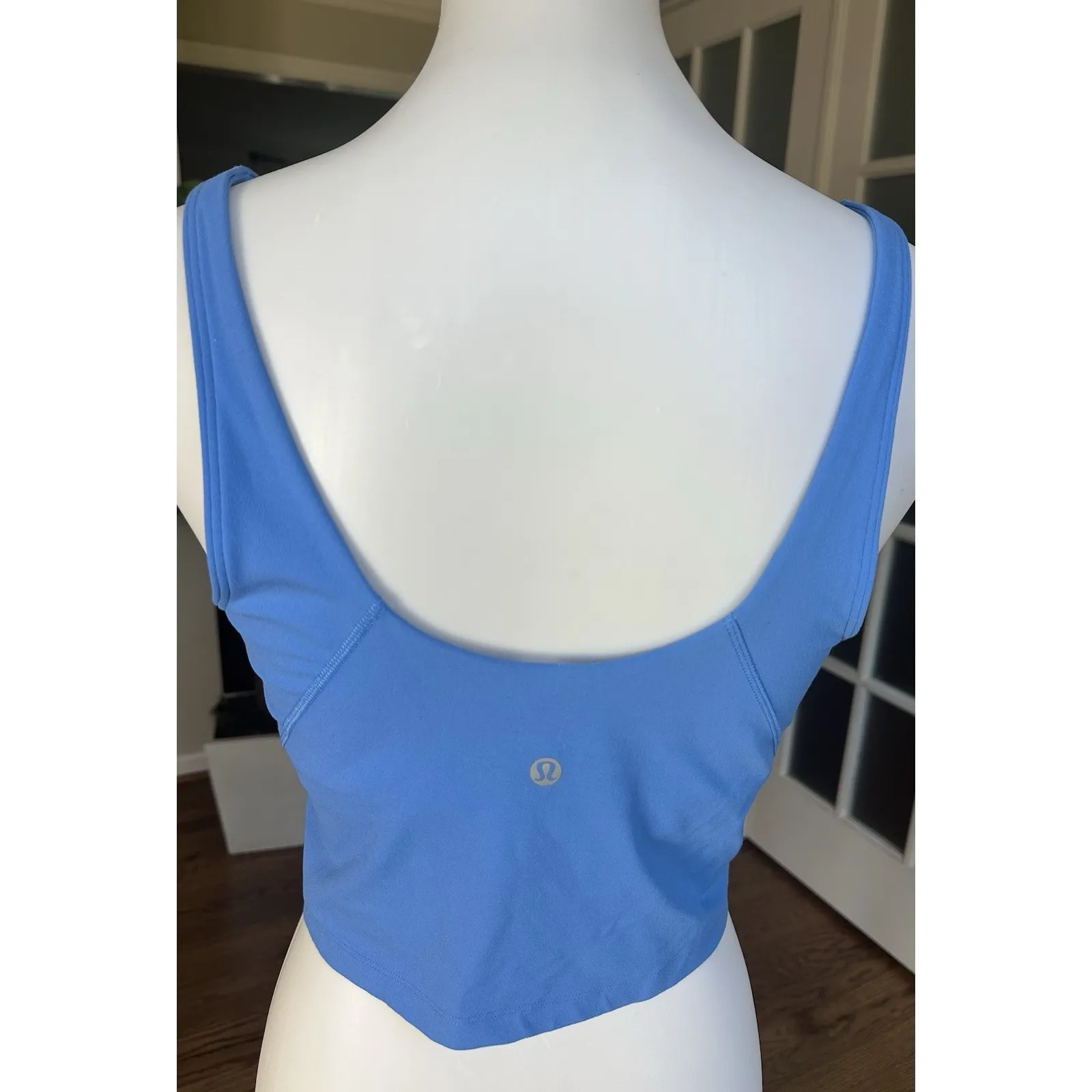 Lululemon Align V-Neck Tank Top Blue Size 12 Buttery Soft Nulu Yoga Crop Shirt - Image 3