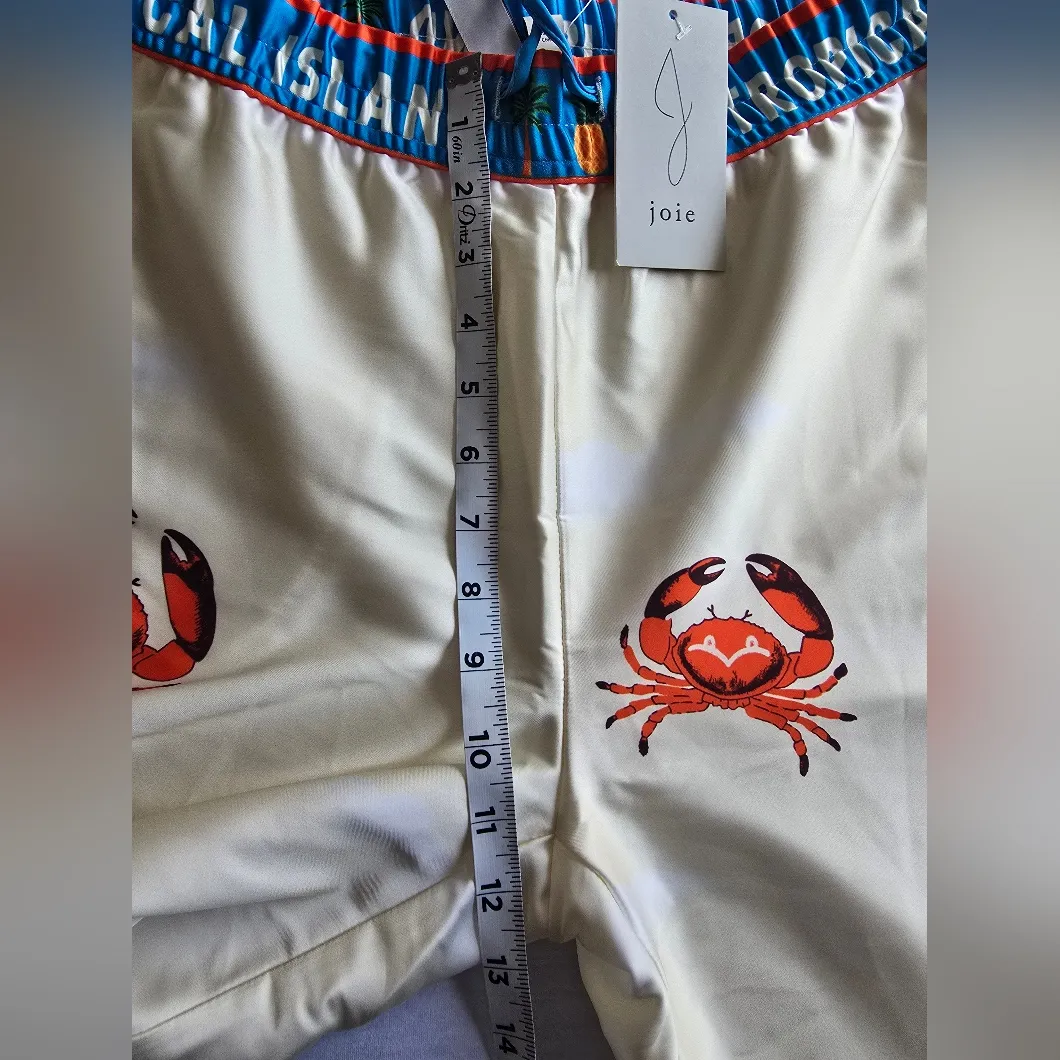 joie Vibrant Tropical‎ Print Beach Pants Size S/P Red - Image 9