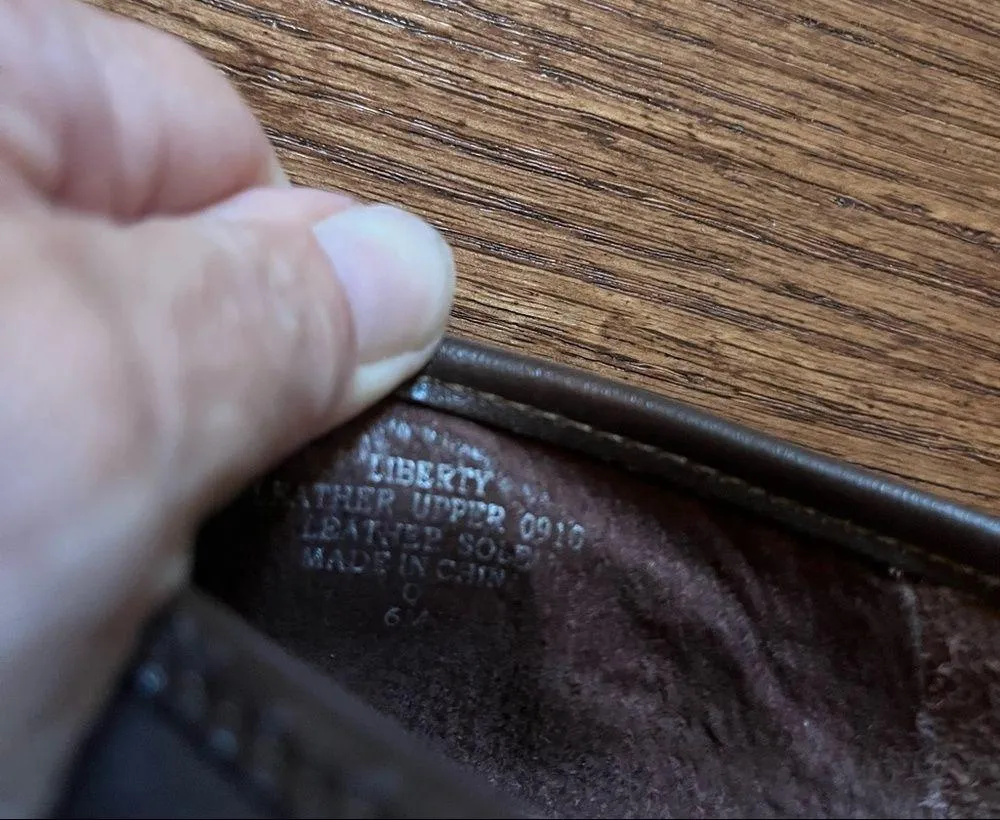 ENZO ANGIOLINI Liberty Brown Leather w/ Croc Embossing Womens Shoes Flats ~ 6M - Image 5