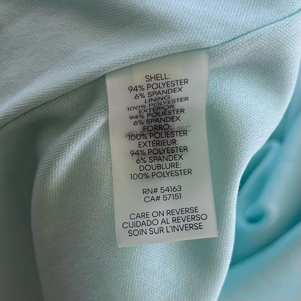 Calvin Klein Dress Mint Green Cascading Ruffle Sleeveless 4 Cocktail Party - Image 14
