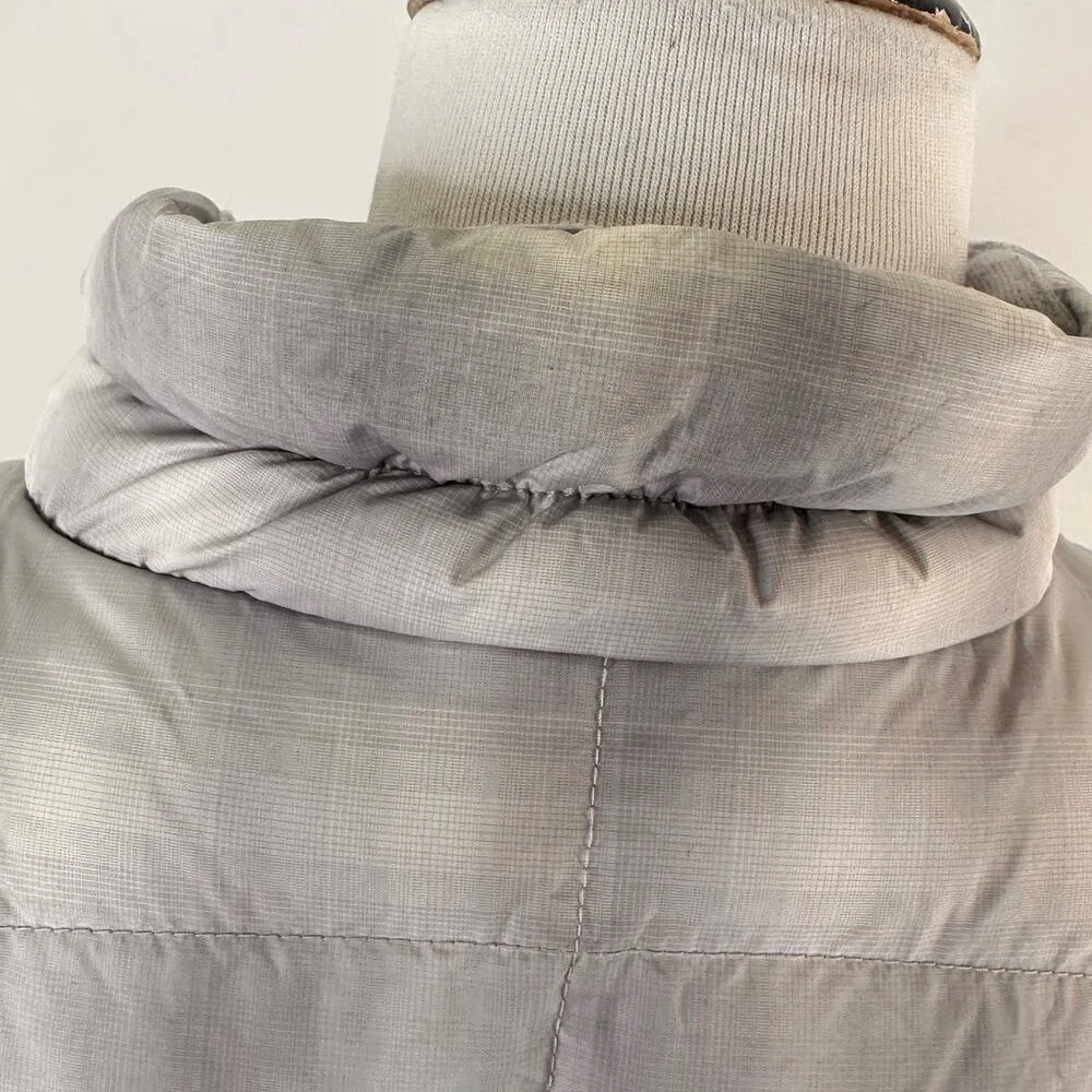 Eddie Bauer Women's 650 Silver Plaid Checkered Jacket Size Small - Image 9