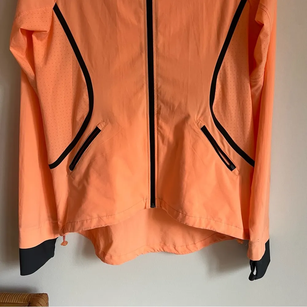 Sweaty Betty  Orange Lightweight Full Zip Hooded Jacket | M - Image 3