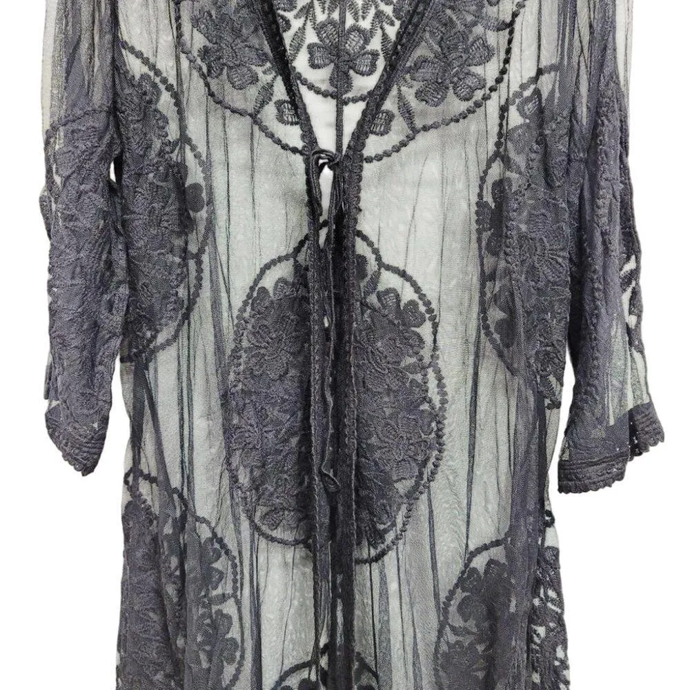 CITY CHIC Lost Angel Black Embroidered Kimono Jacket Size 18 New with Tag - Image 6