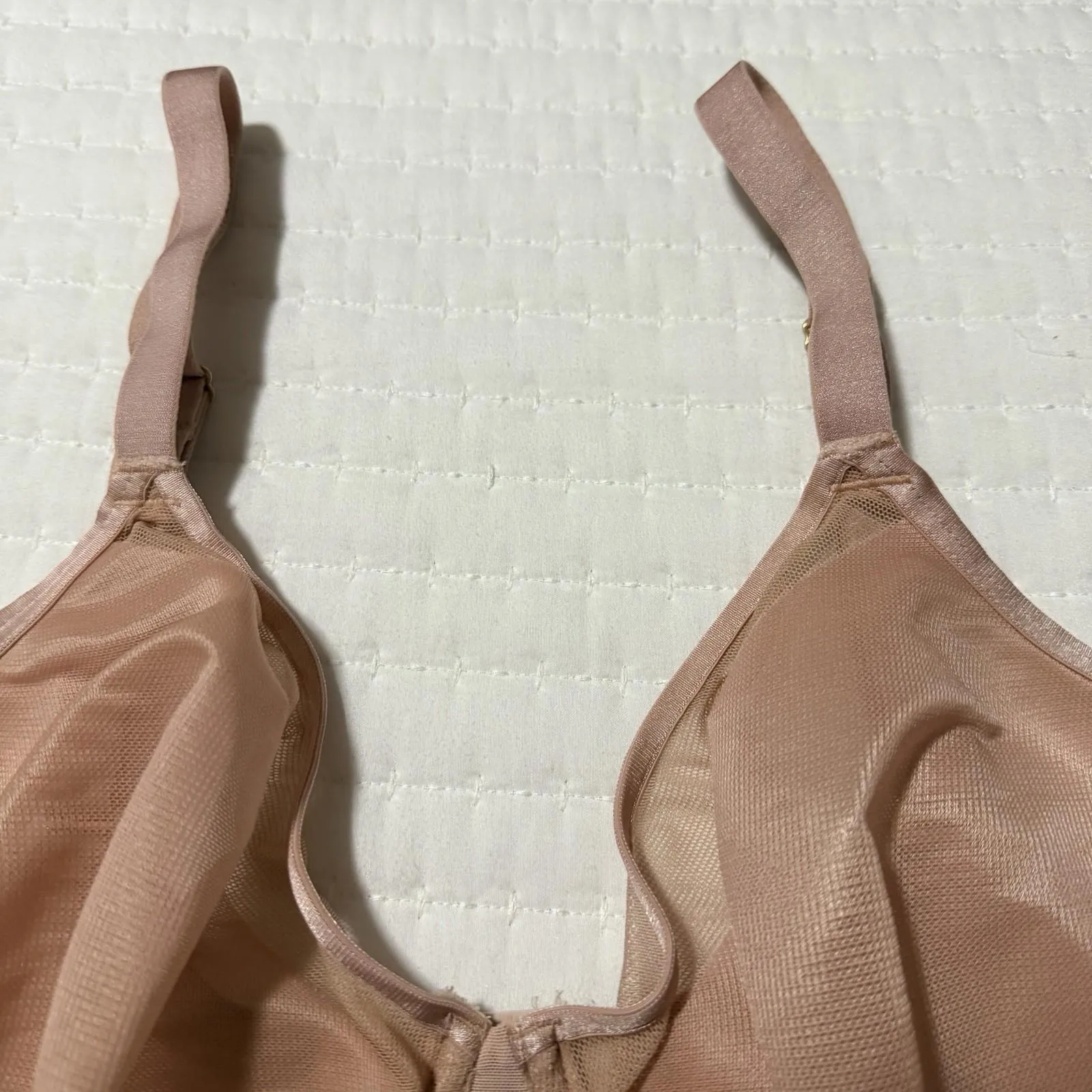 Soma Unbelievable Lift Unlined Perfect Coverage Bra 40C Hush Pinkish Blush Nude - Image 4