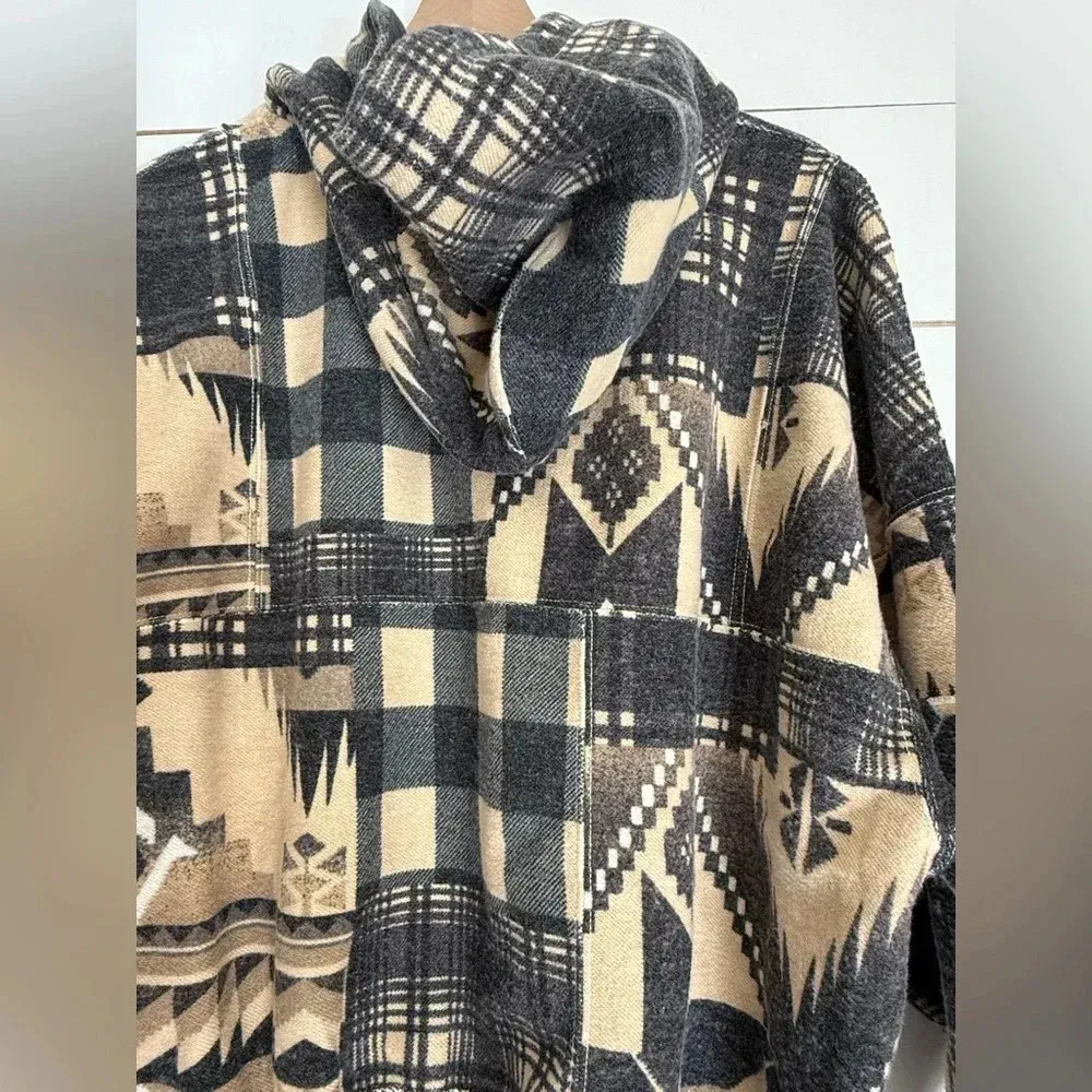 Polo Ralph Lauren Women’s Southwestern Geometric Patchwork Aztec Hoodie - Image 9