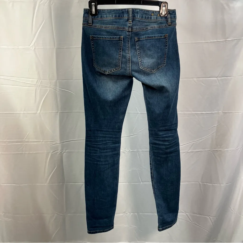 Cabi Distressed Low-rise Skinny Jeans Medium Wash Womens size 0 Denim‎ Grunge - Image 9