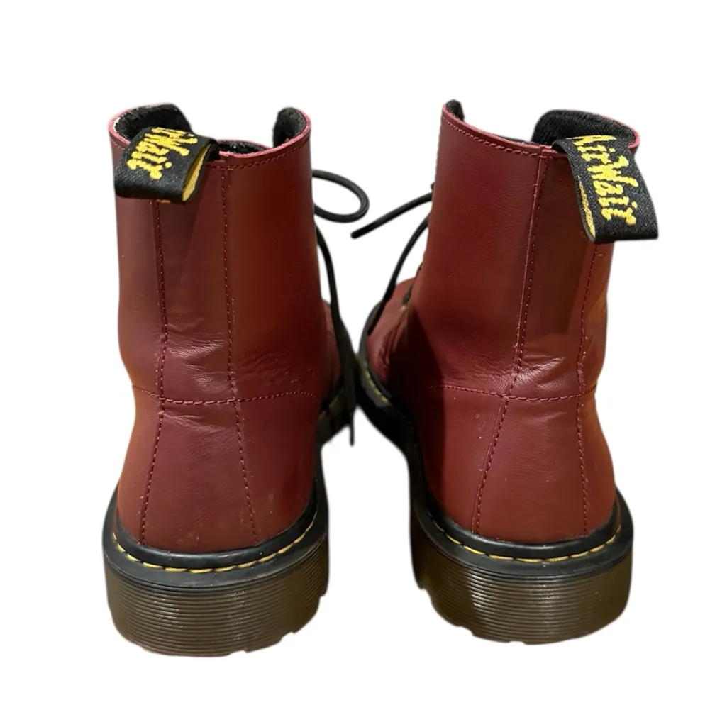 Dr. Martens Luana 1460 AirWair Red Leather Chunky Combat Boots EU 42 - Image 4