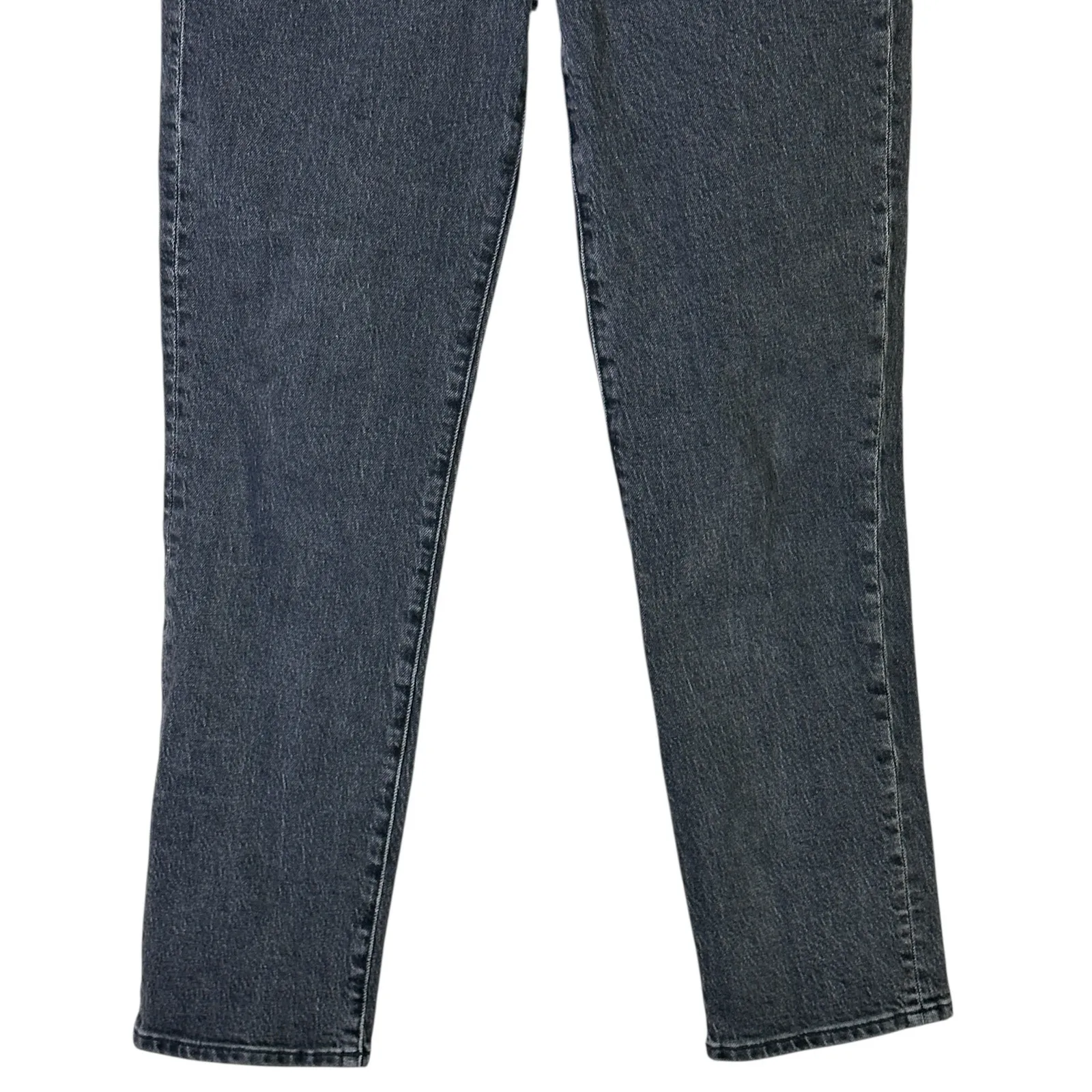 Madewell Perfect Vintage Jeans Size 26 Black Straight Leg Rigid High Rise Retro - Image 4