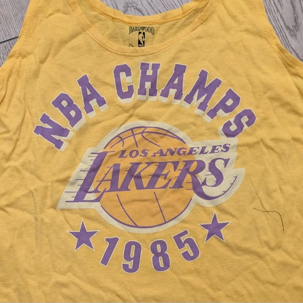 🆕 LA Lakers NBA Basketball Champs Tank Top Shirt Large L NWT NEW yellow purple - Image 5