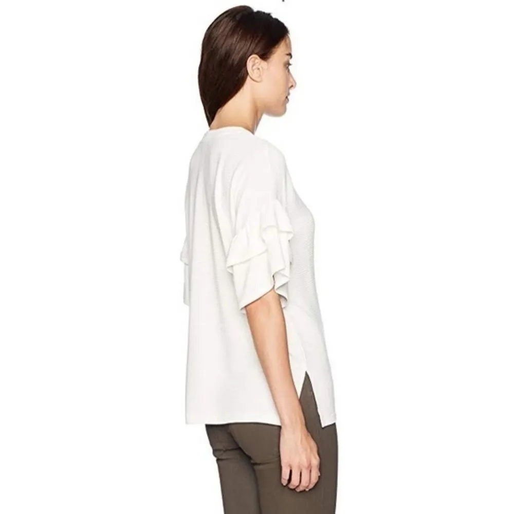 French Connection Women's Sudan Marl Ruffle Top - Image 2
