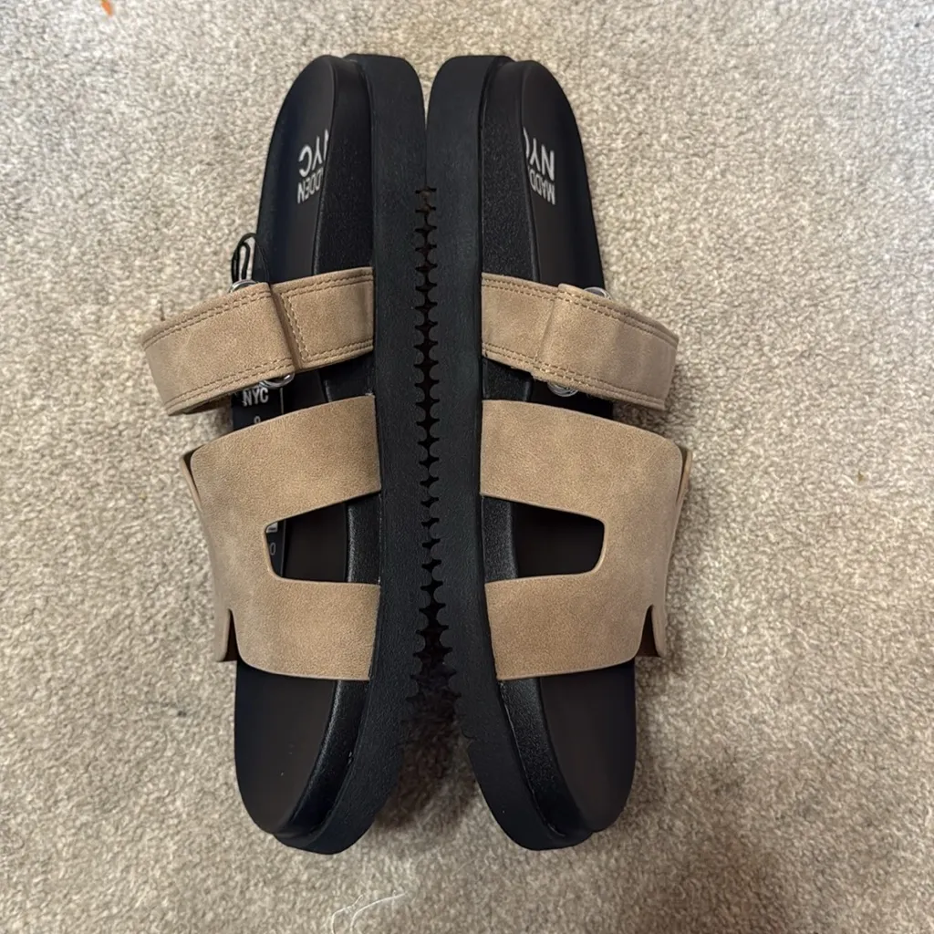 Madden NYC Brown Slides Size 9 - Image 2